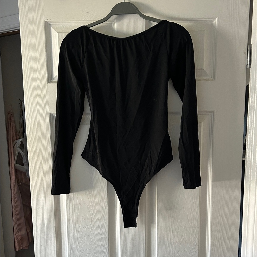 Princess Polly Black Long Sleeve Bodysuit